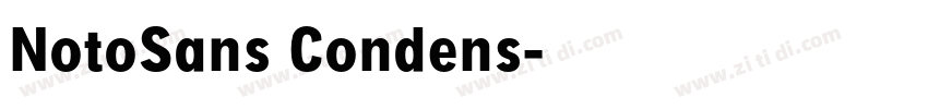 NotoSans Condens字体转换